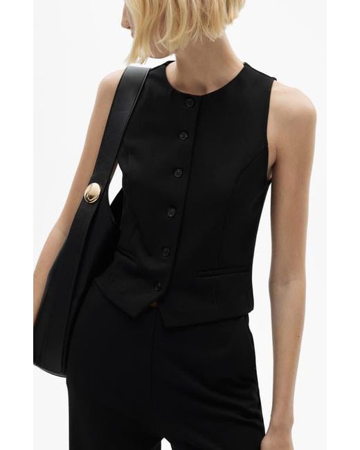 Mango Black Crop Vest