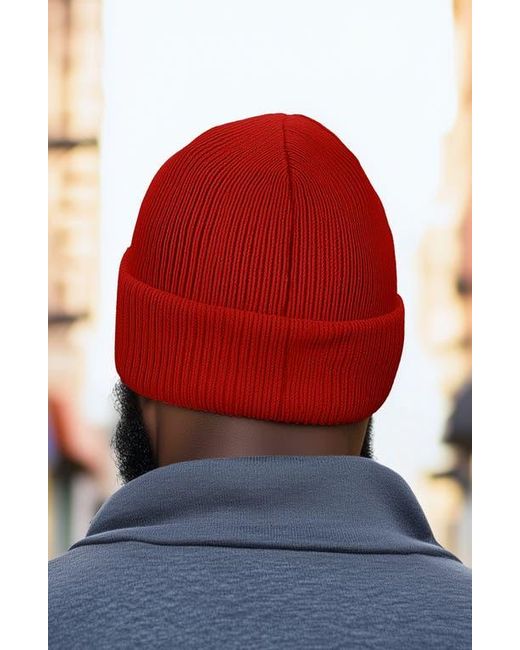 Alix Red Chill Touch Beanie for men