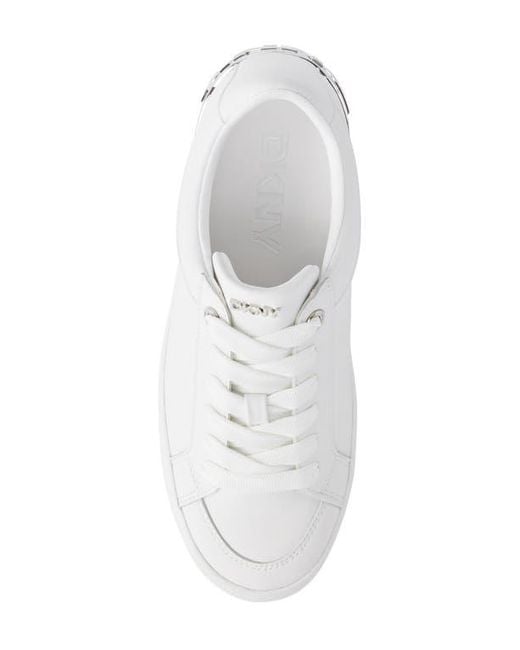 DKNY White Maben Sneaker