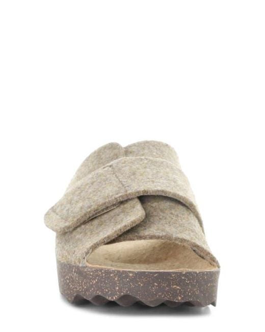 ASPORTUGUESAS Gray Clavi Wool Felt Slide Sandal