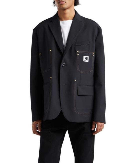 sacai Carhartt Suiting Bonding Jacket 黒1