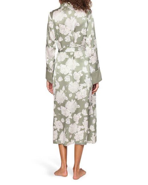 Petite Plume Natural Floral Mulberry Silk Robe