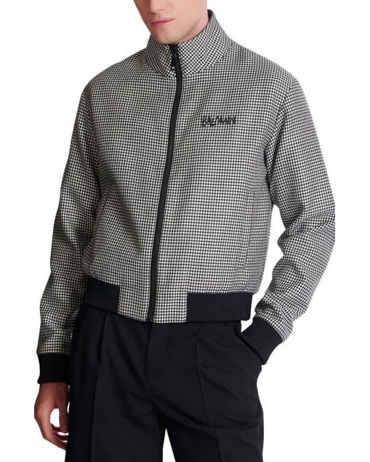 Balmain Gray Houndstooth Wool Jacket for men