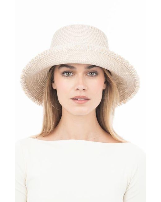 Eric Javits Natural Squishee Straw Bucket Hat