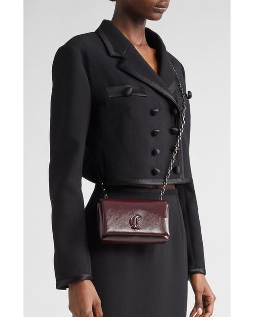 Christian Louboutin Brown Loubi54 Soft Naplak Leather Shoulder Bag