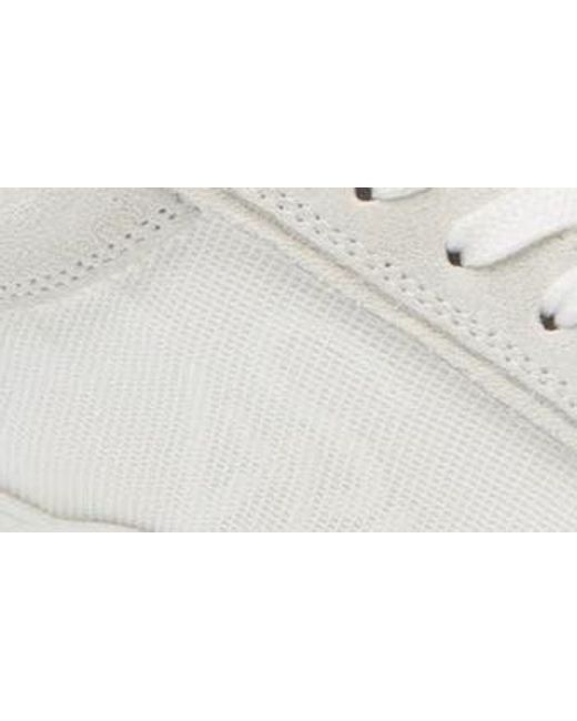 Stuart Weitzman White Glide Lace-up Sneaker