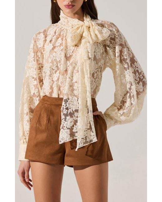 Astr Brown Jude Faux Suede Shorts