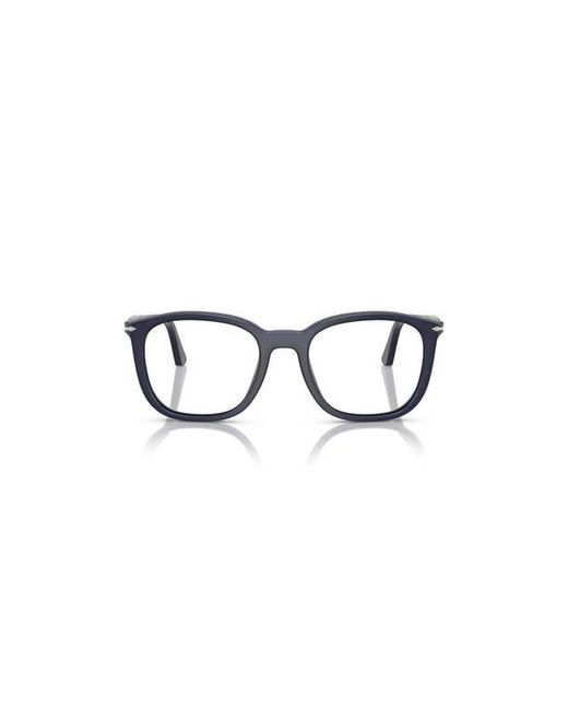 Persol Blue 50Mm Rectangle Optical Glasses