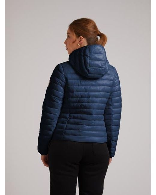 Jacket Blue Satell1Te Padded Hooded Jacket