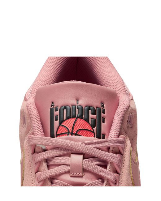 Nike Pink Air Alpha Force 88 Low Basketball Sneaker for men