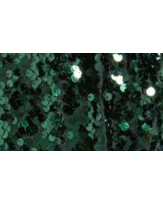 Wayf Green The Carrie Sequin Long Sleeve Gown