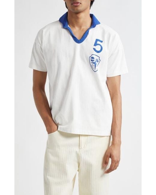 Bode Blue Recreation Polo for men