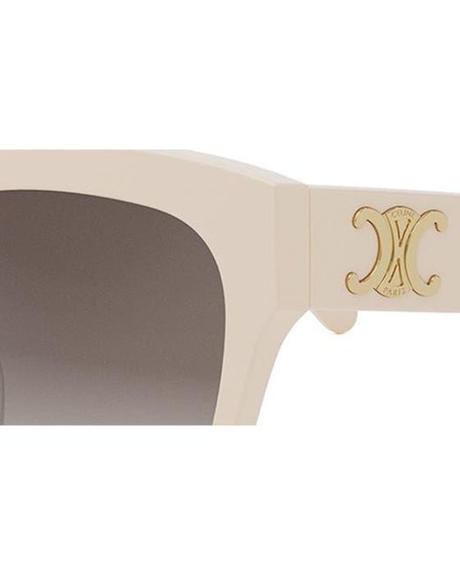 Céline Multicolor Triomphe 55mm Gradient Geometric Sunglasses