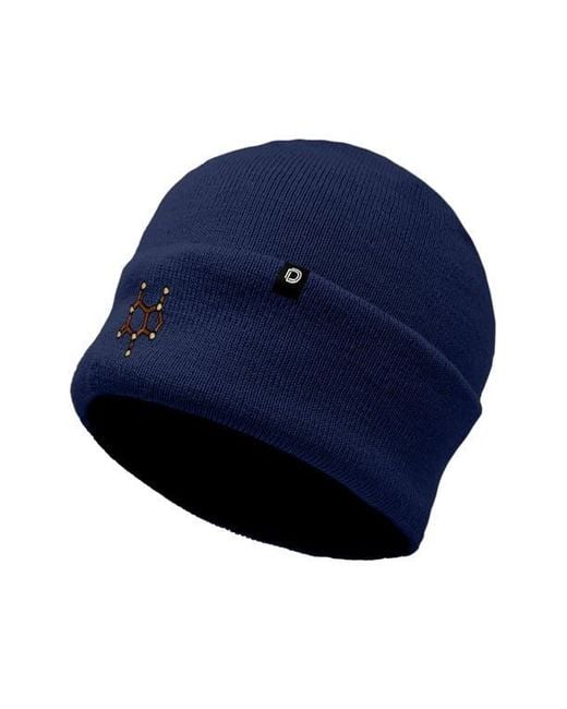 Alix Blue Molecule Beanie for men
