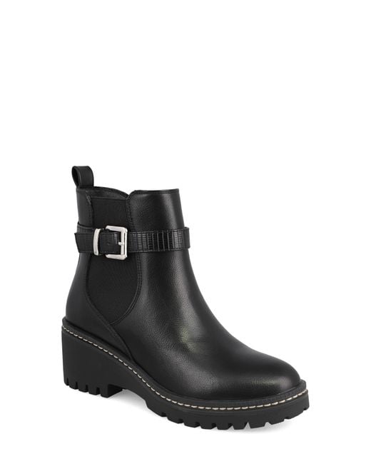 MIA Black Elis Block Heel Boot