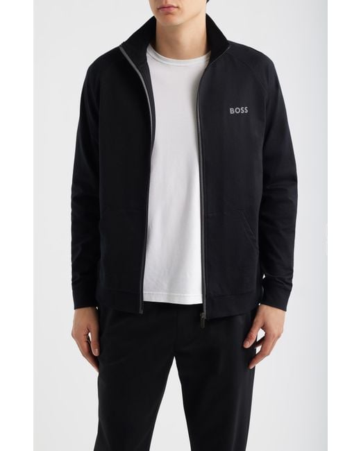 Boss Black Authentic Cotton Track Jacket for men
