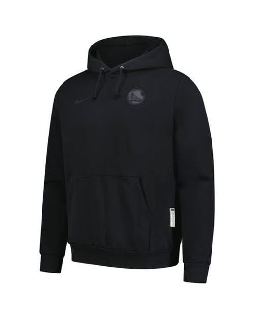 Nike Black Golden State Warriors Authentic Travel Standard Issue Dri-Fit Hoodie for men