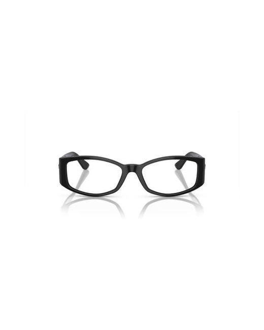 Versace Black 54Mm Irregular Optical Glasses