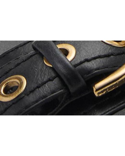 Mango Black Buckle Slide Sandal
