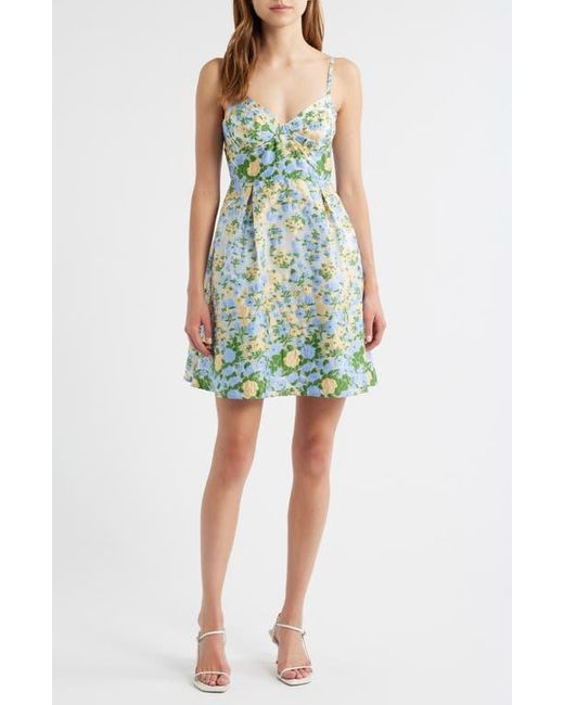 Sister Jane Green Marigold Jacquard Minidress