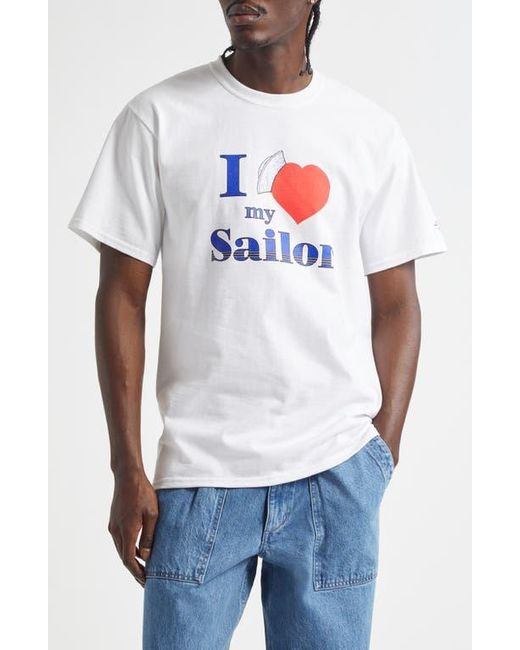 Noah I Love My Sailor Graphic T-Shirt in White for Men | Lyst