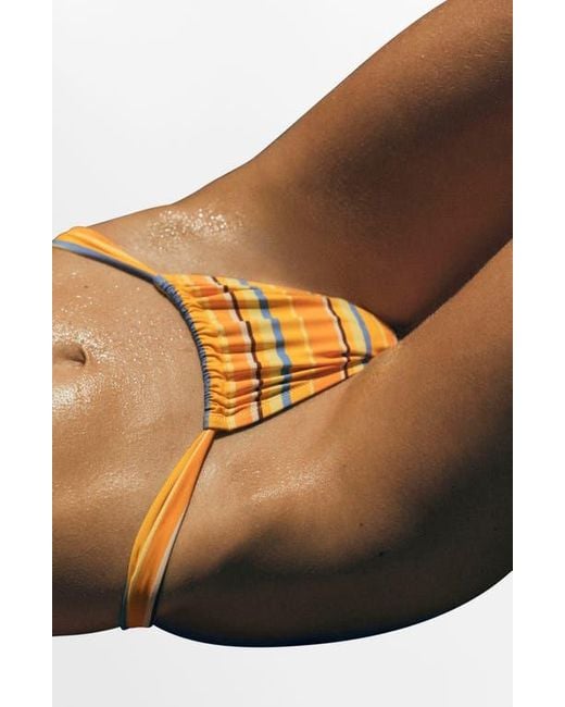Mango Yellow Stripe Bikini Bottoms