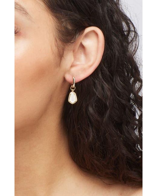 Kendra Scott Metallic Alexandria Geometric Drop Huggie Hoop Earrings
