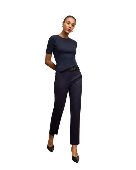 M.M.LaFleur Blue Emy Eco Soft Wave Top