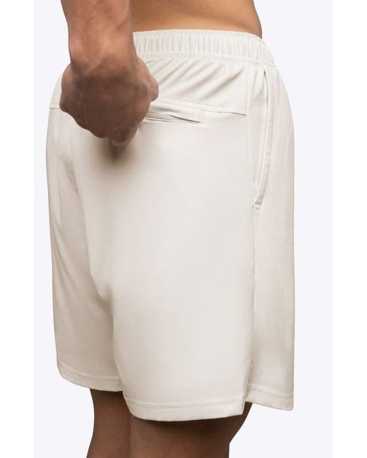 Cuts White Crossover Shorts for men