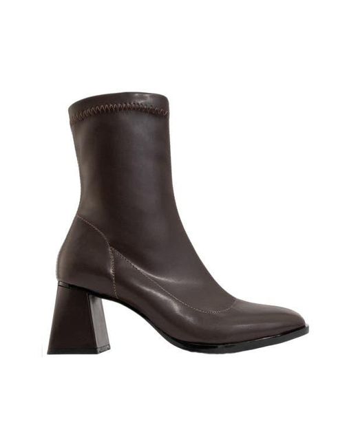 Prologue Shoes Brown Plesa Chunky Heel Boot