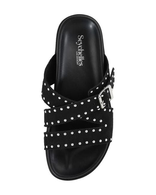 Seychelles Black Vip List Sandal