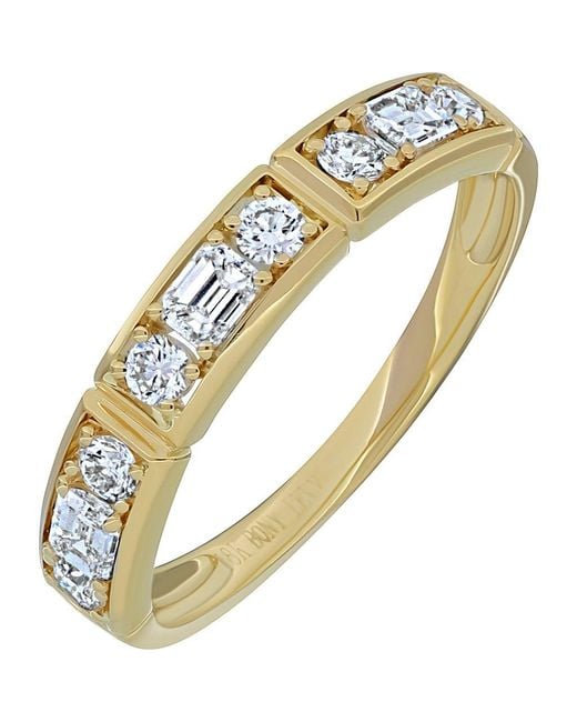 Bony Levy Metallic Maya Mixed Diamond Stacking Ring