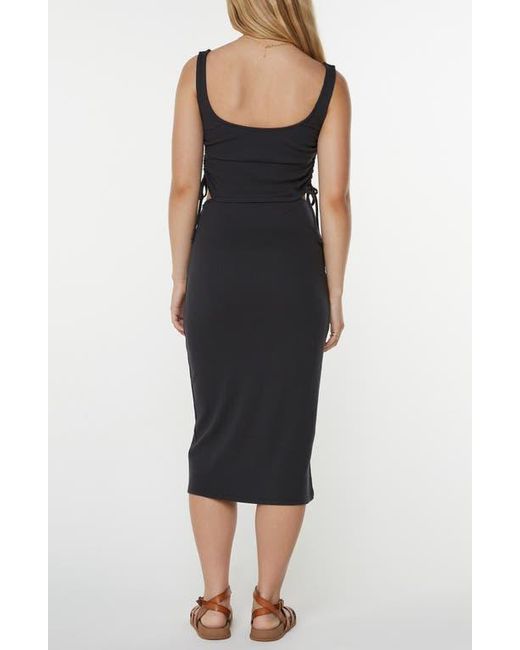 Roxy Black Surf Stoked Midi Dress