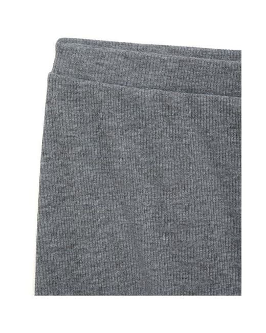 Mango Gray Rib Pajama Pants