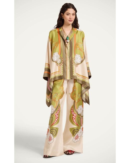 LaDoubleJ Metallic Palazzo Pants