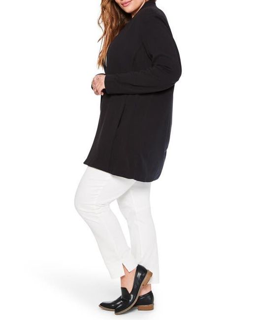 NIC+ZOE Black Grace Open Front Knit Jacket