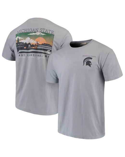 Image One Michigan State Spartans Comfort Colors Campus Scenery T-shirt ...