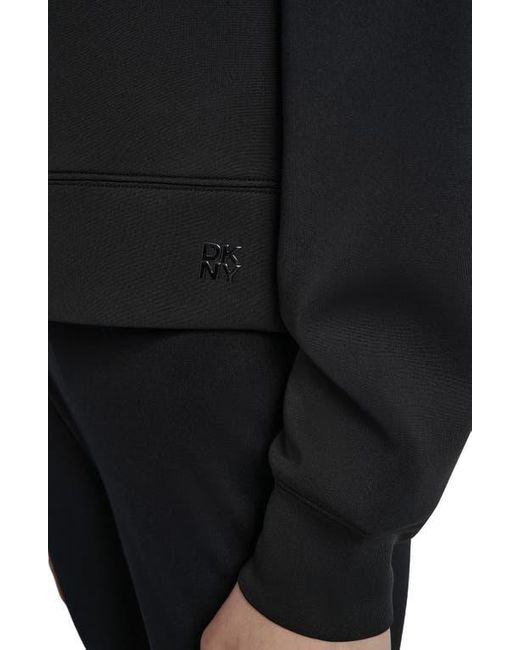 DKNY Black Stud Fringe Pullover