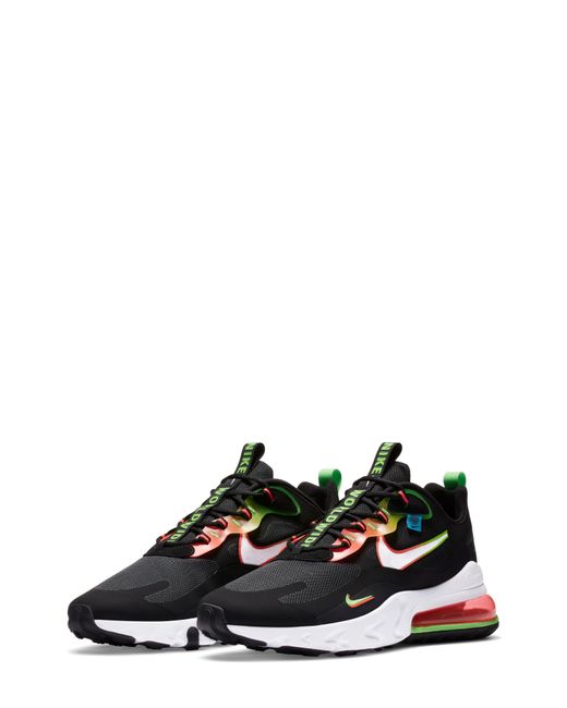Nike Air Max 270 React Worldwide Se Sneaker In Black White Green Crimson Black For Men Lyst Nike Air Max 270 React Worldwide Se Sneaker In Black White Green Crimson Black For Men Lyst