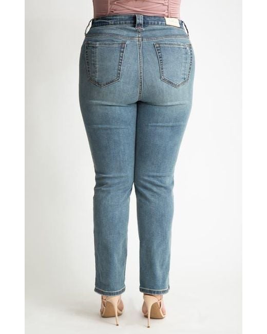 Slink Jeans Blue High Waist Straight Leg Jeans