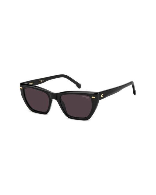 Carrera Black 52Mm Rectangular Sunglasses