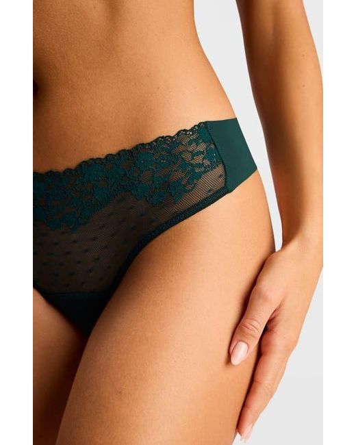 Commando Green Double Take Thong