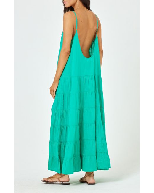 L*Space Green Goldie Cover-up Maxi Dress