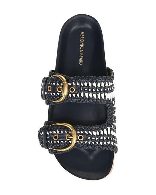 Veronica Beard Multicolor Prue Woven Two Strap Sandal