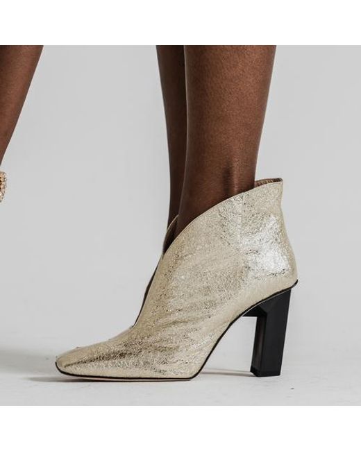Tiannia Barnes Natural Sancy Ankle Bootie