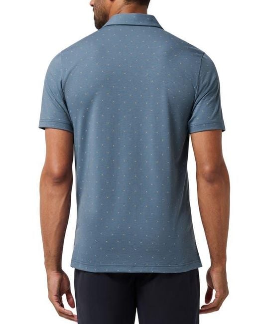 Travis Mathew Blue Performance Jersey Polo for men