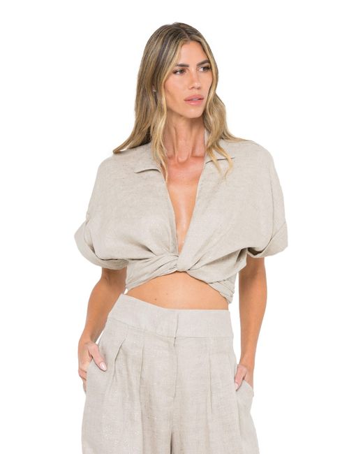 JBQ Gray Chiara Top