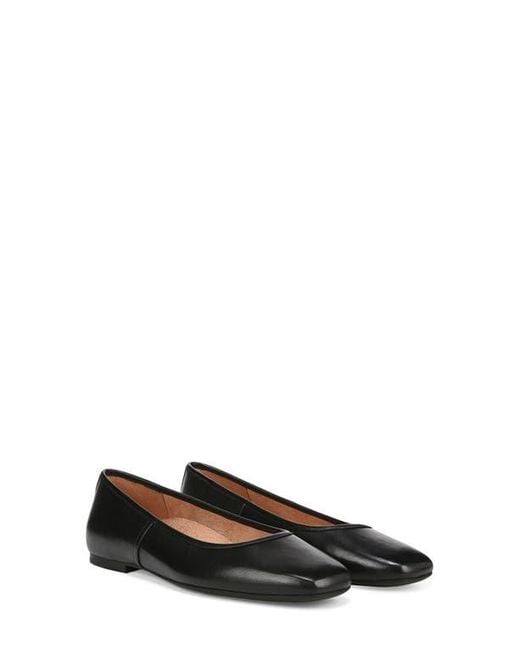 Vionic Black Orinda Square Toe Flat