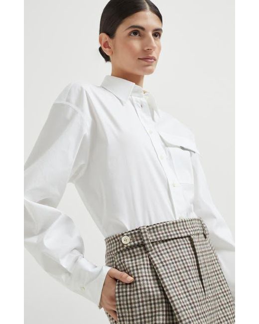 Brunello Cucinelli Black Checked Flannel Mini Skirt