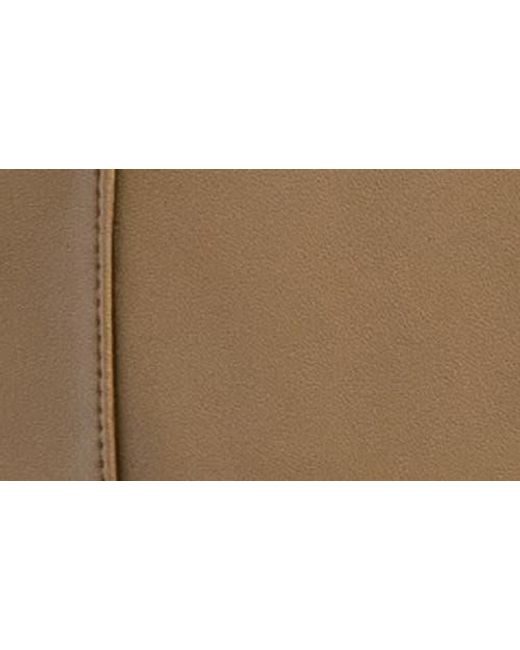 Michael Kors Natural Oversized Leather Blazer Jacket